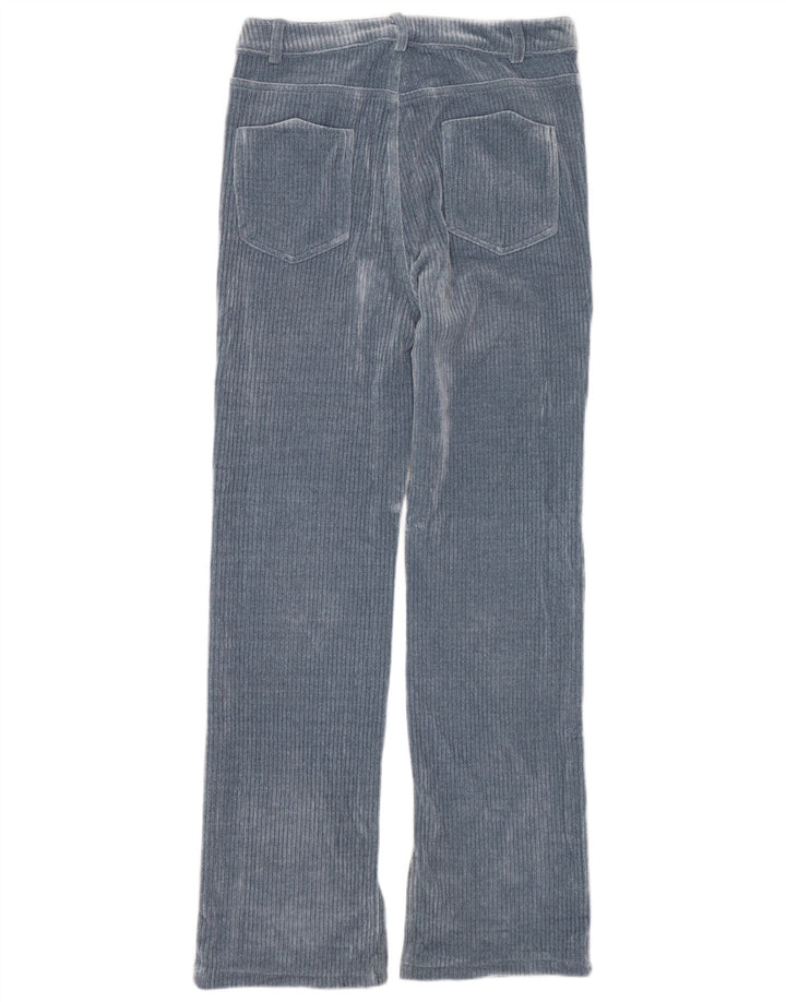Gerade Cordhose für Damen von Zara, EU 40, Mittel W30 L30, Blau, Polyester
