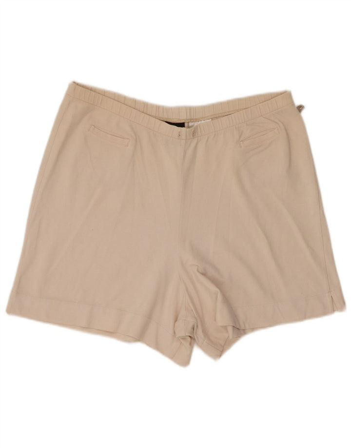 Nike Damen Sportshorts US 12/14 Large Beige Baumwolle