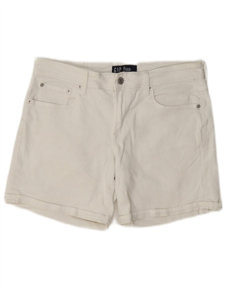 Gap Womens Standard Regular Denim Shorts W28 Mittelweiße Baumwolle