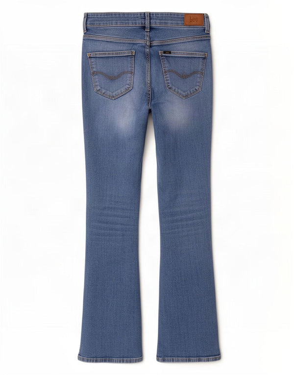 Lee Damen Breese Bootcut Jeans W28 L31 Blau