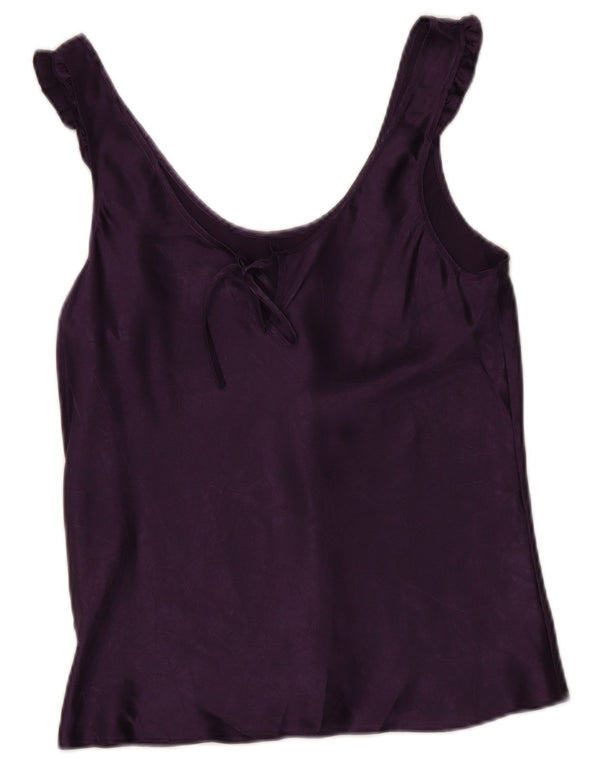 Marks & Spencer Damen Cami Top UK 14 Medium Purple Polyester