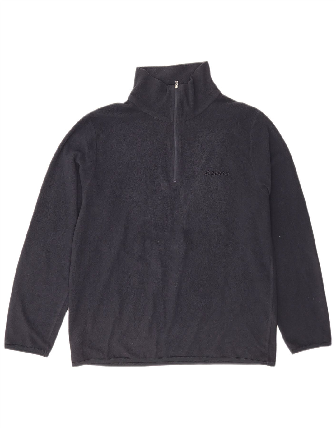 Lotto Herren-Fleecepullover mit Reißverschluss am Hals, mittleres Marineblau, Polyester