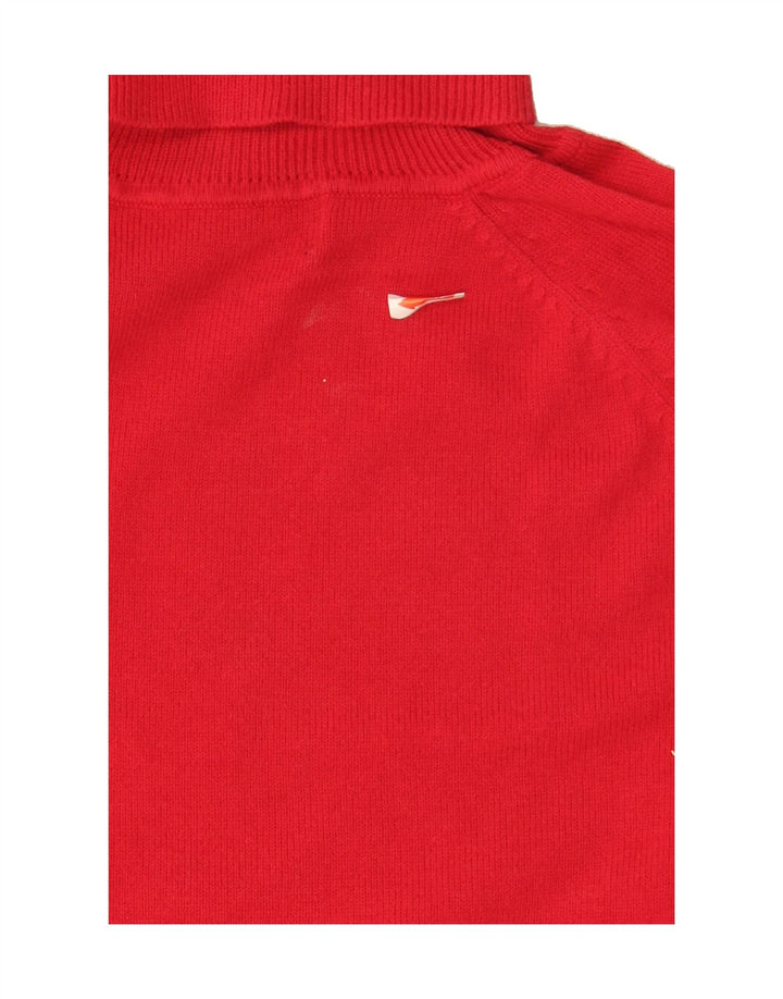 ZARA Womens Roll Neck Jumper Sweater UK 8 Small Red Vintage Zara and Second-Hand Zara from Messina Hembry 