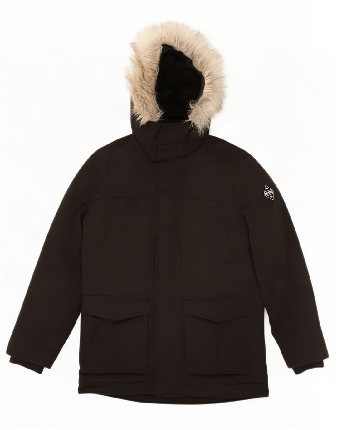 Hollister Herren-Skijacke mit Kapuze, UK 36, Größe S, Schwarz, Polyester