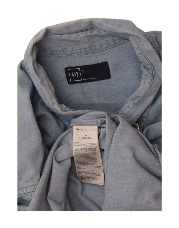 GAP Mens Denim Shirt Medium Blue Cotton