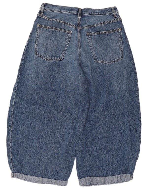 Cos Damen Harems-Capri-Jeans, EU 38, mittelgroß, W30, L21, blaue Baumwolle