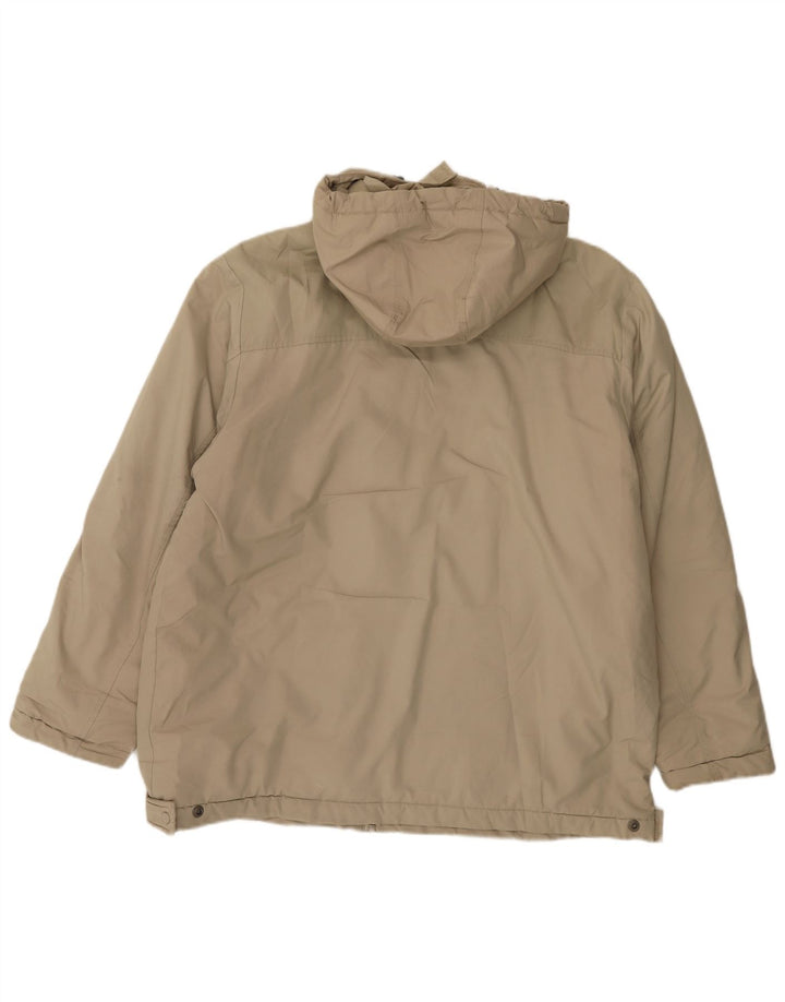 Nike Herren-Windbreakerjacke mit Kapuze, Gr. 42/44, großes beigefarbenes Polyester