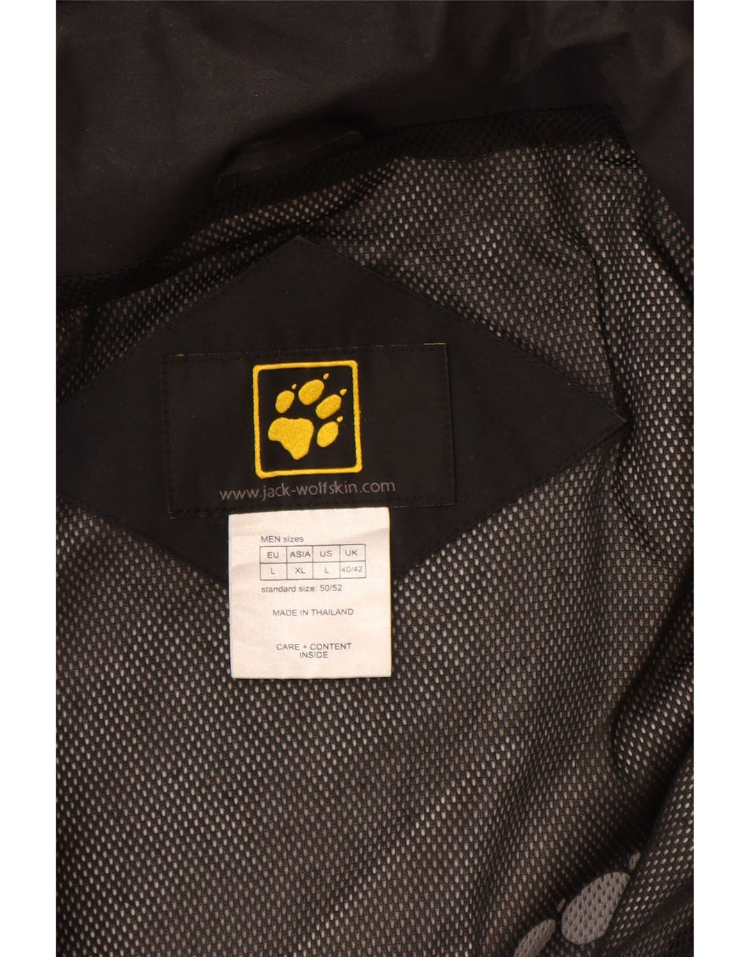 Jack Wolfskin Herren-Windbreakerjacke mit Kapuze, UK 40/42, Größe L, Schwarz, Polyester