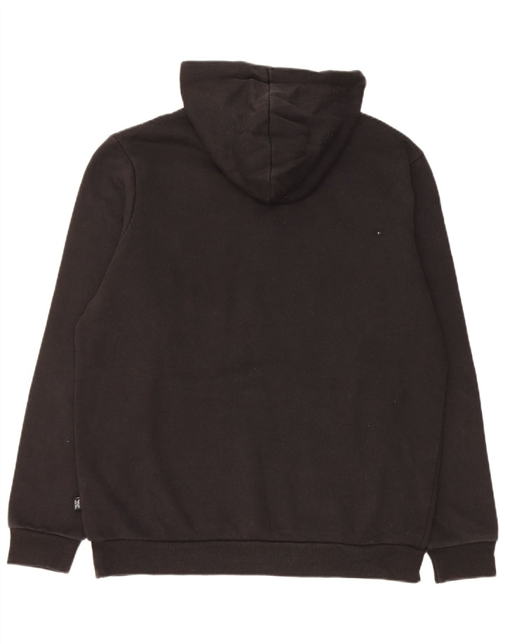 Puma Herren Grafik-Hoodie-Pullover aus mittelschwarzer Baumwolle