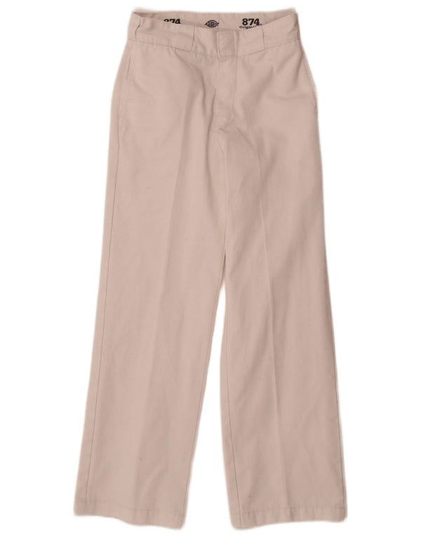 Dickies Damen 874 Original Fit Straight Chino Hose W28 L30 Weiß