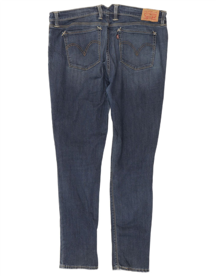 Levi's Damen 711 Skinny Jeans W34 L30 Blau