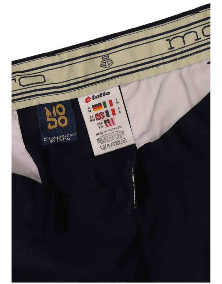 Lotto Herren Pegged Chino Shorts W44 2XL Marineblau Polyester