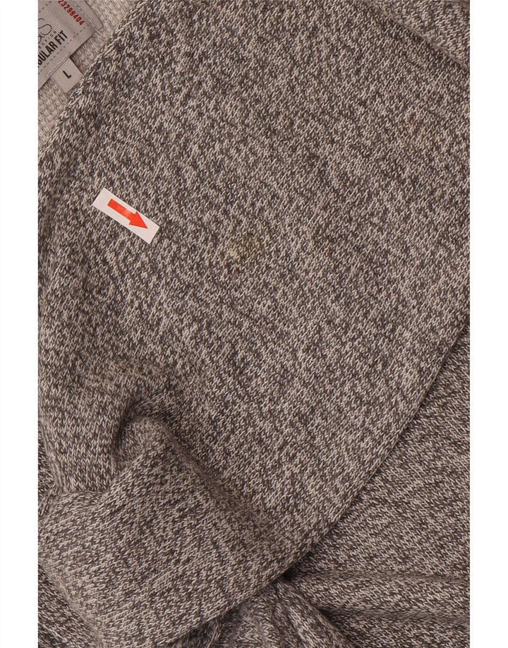 Marks & Spencer Herren-Pullover mit Rundhalsausschnitt, groß, grau meliert