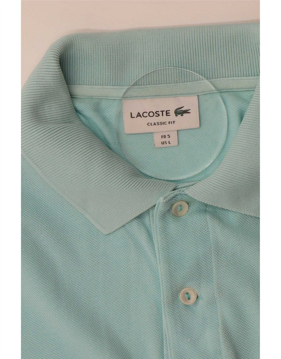Lacoste Herren-Poloshirt mit klassischer Passform, Größe 5, groß, Blau