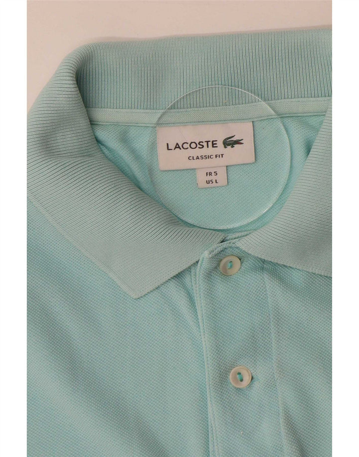 Lacoste Herren-Poloshirt mit klassischer Passform, Größe 5, groß, Blau