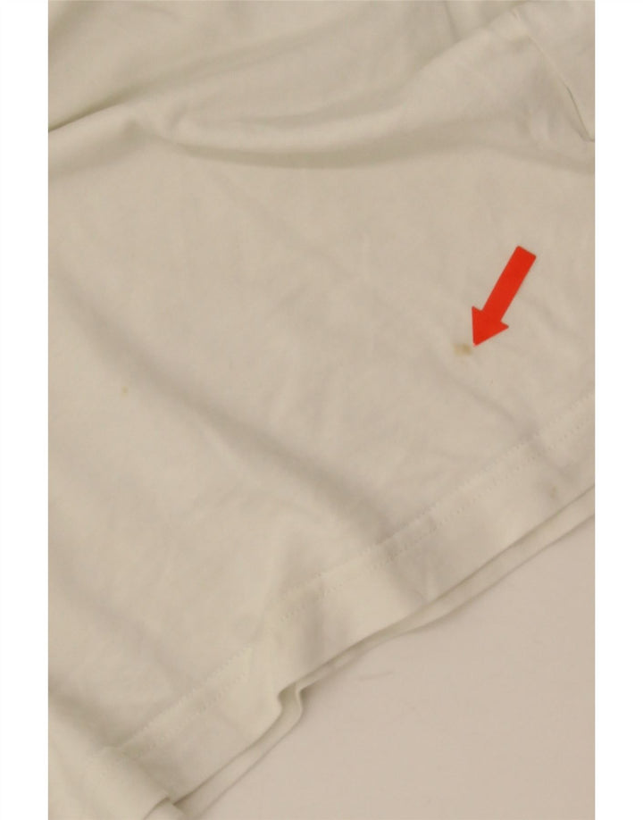 Puma Herren T-Shirt Top Large Weiß Baumwolle
