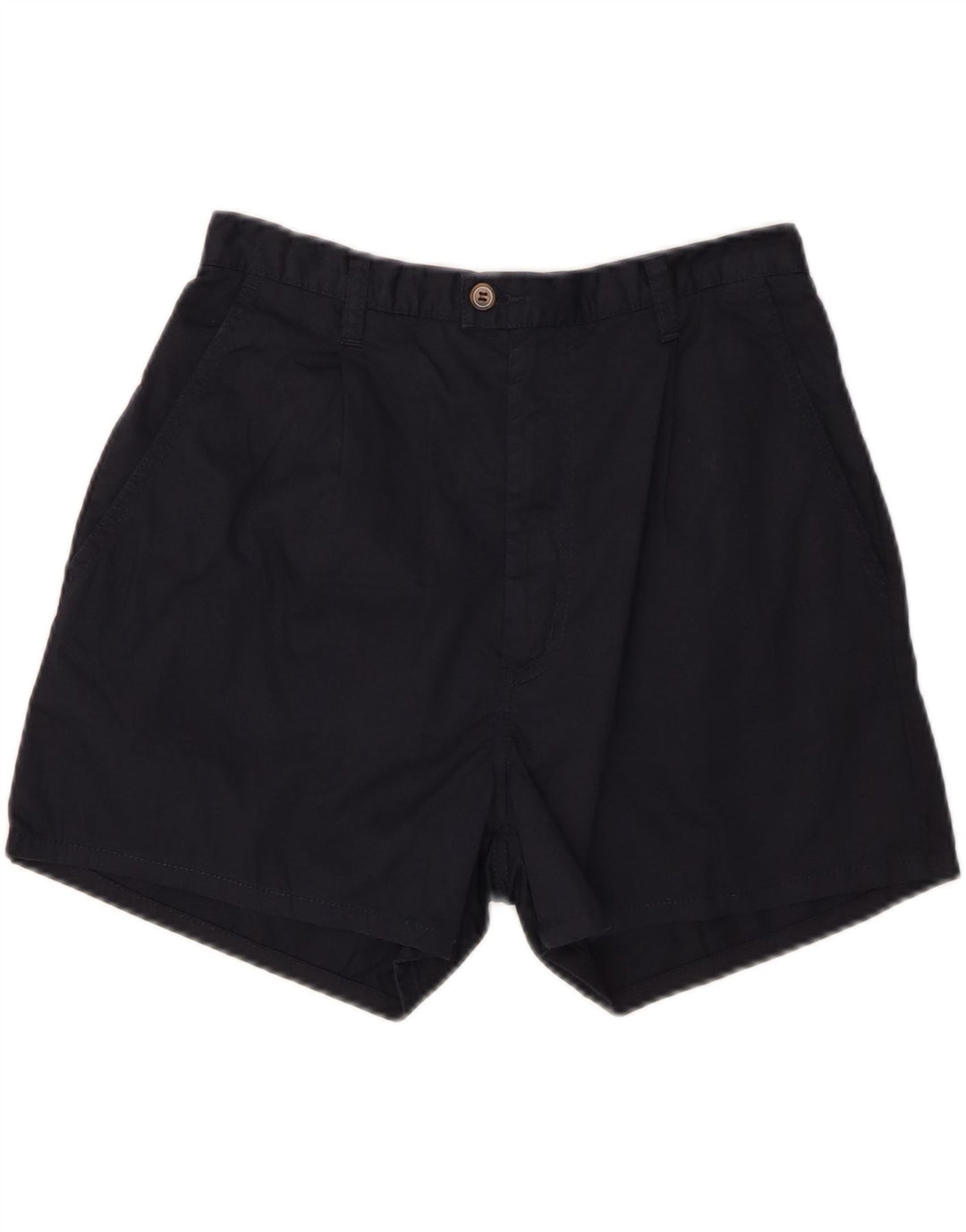 CROWN Herren-Chinoshorts W32, mittelmarineblaue Baumwolle