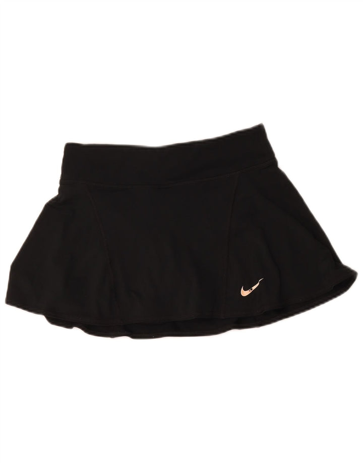 Nike Damen Dri Fit Skort UK 8 Small Schwarz Polyester