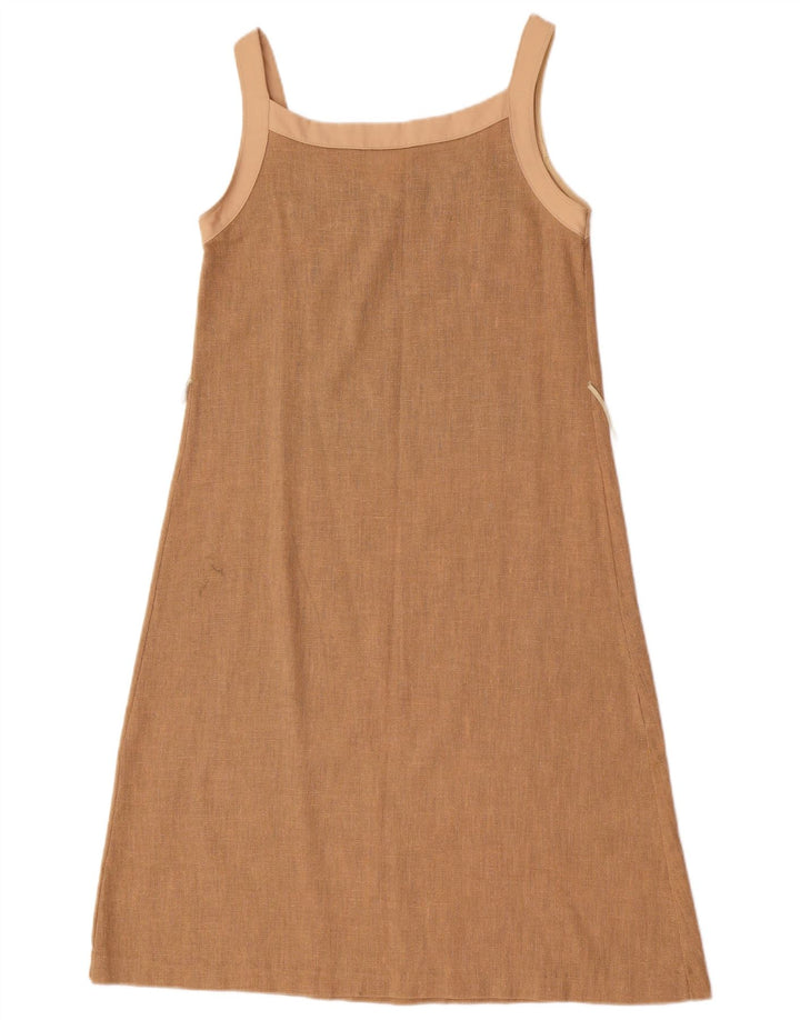 Vintage Damen Slip-Kleid EU 38 Medium Beige Polyester