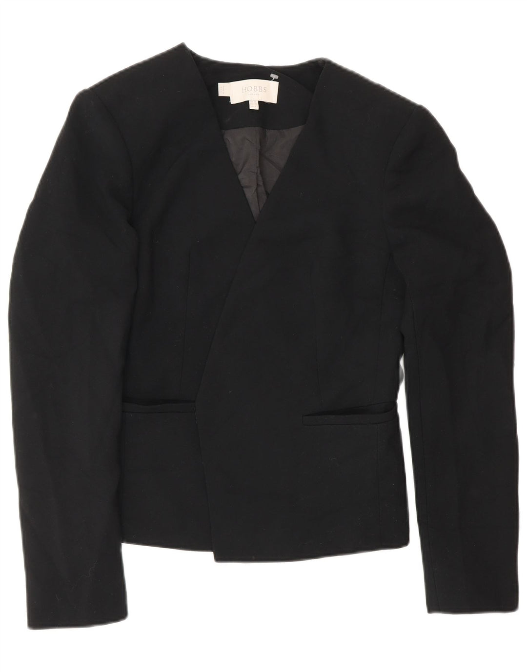 Hobbs Offene Blazer-Jacke für Damen, UK 10, Größe S, Schwarz, Polyester