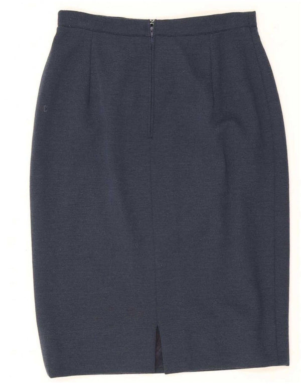 Luisa Spagnoli Damen Bleistiftrock IT 42 Medium W26 Marineblau