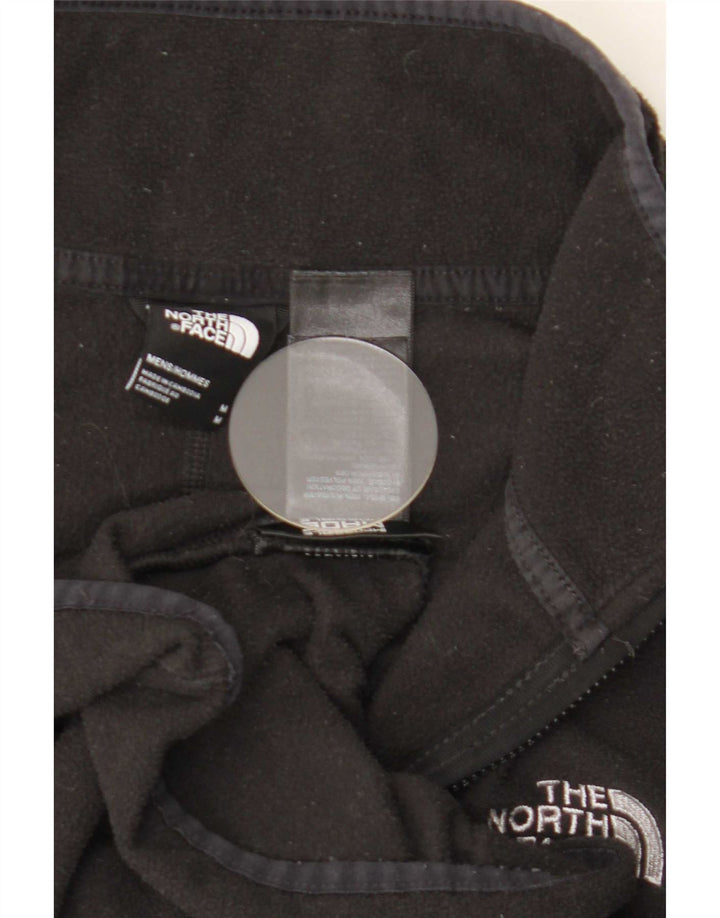 The North Face Herren-Fleecepullover mit Reißverschluss am Hals, Mittelschwarzes Polyester