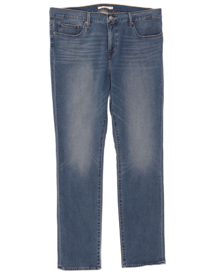 Levi's Damen 312 Shaping Slim Jeans W34 L32 Blaue Baumwolle