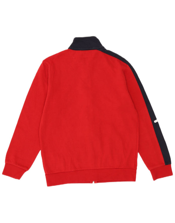 Champion Jungen-Trainingsanzug, Oberteil, Jacke, 11–12 Jahre, groß, rot, Farbblock