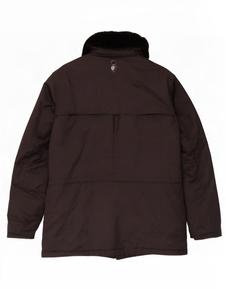 Piero Guidi Herren-Utility-Jacke UK 44 2XL Schwarz Baumwolle