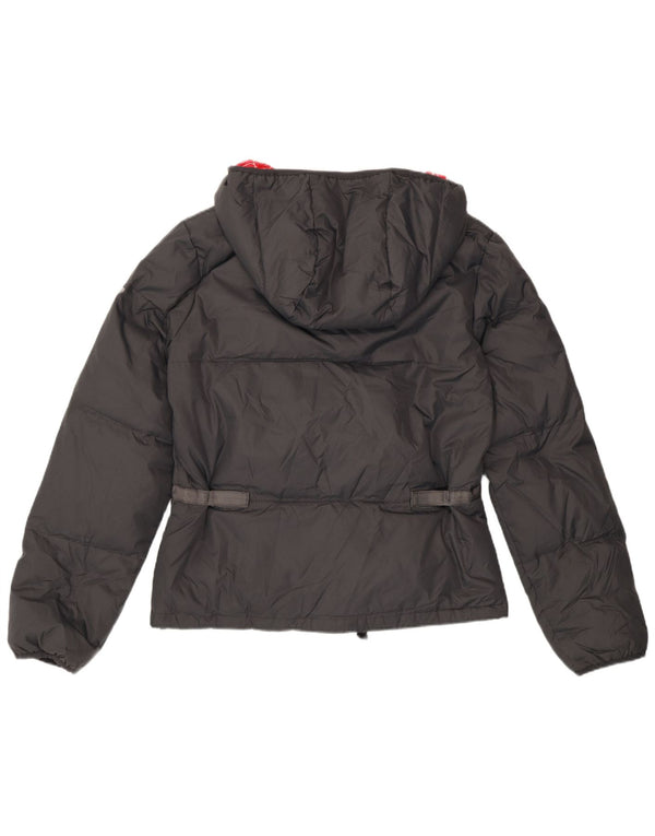Roxy Womens Hooded Loose Fit Wattierte Jacke UK 3 XS Schwarz Polyamid