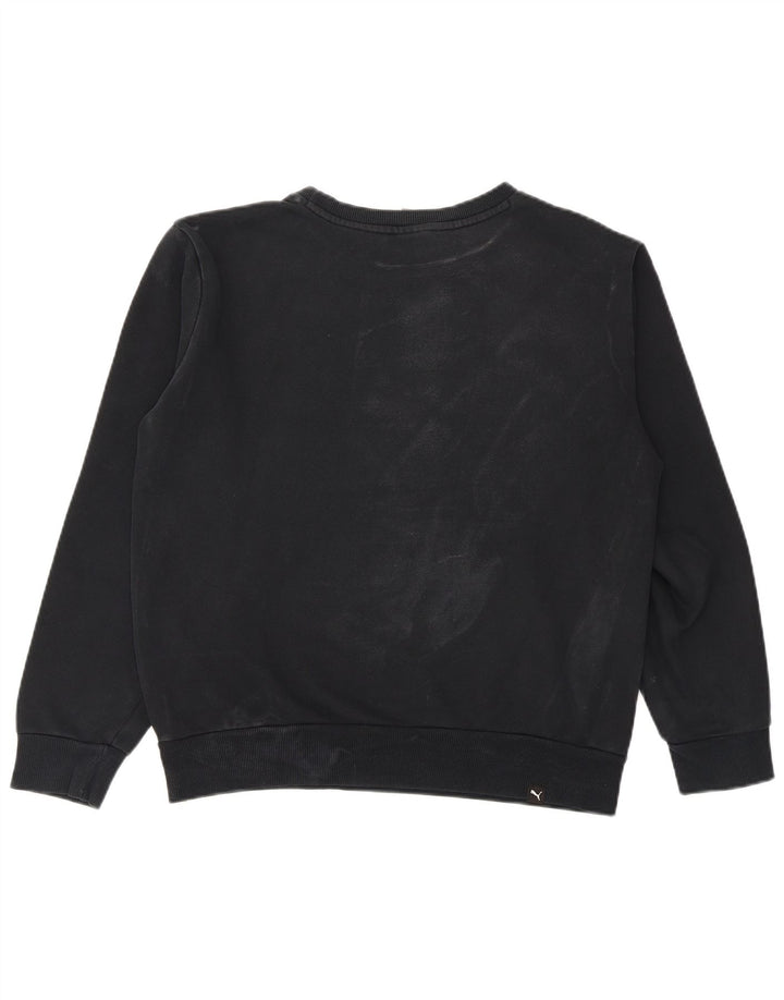 Puma Herren Grafik-Sweatshirt-Pullover, klein, schwarze Baumwolle