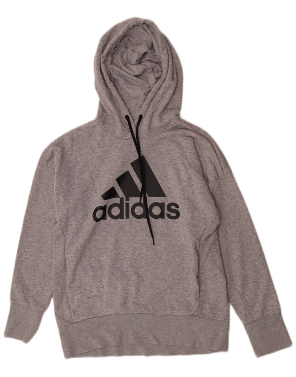 Adidas Damen Graphic Sweatshirt Pullover UK 8/10 Small Grau meliert