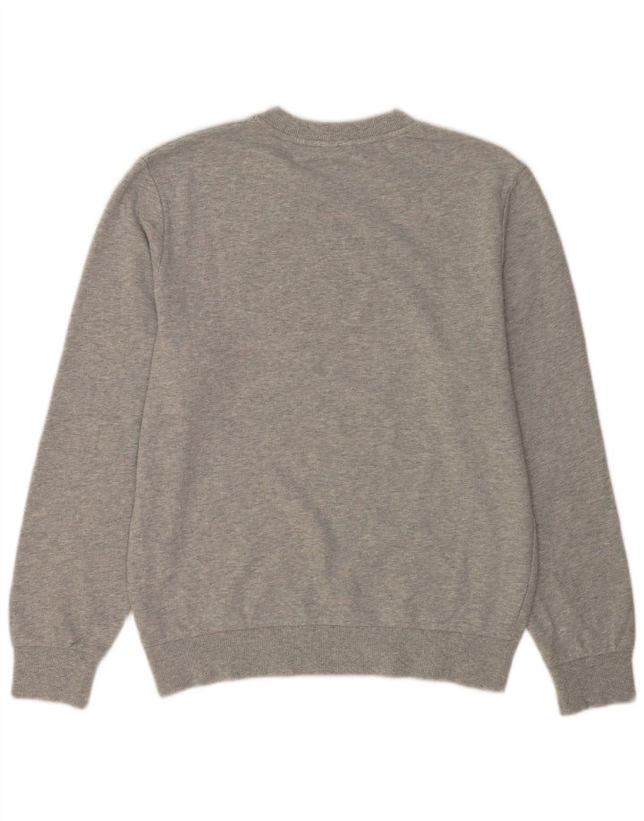 Champion Herren-Sweatshirt-Pullover aus mittelgrau gefleckter Baumwolle