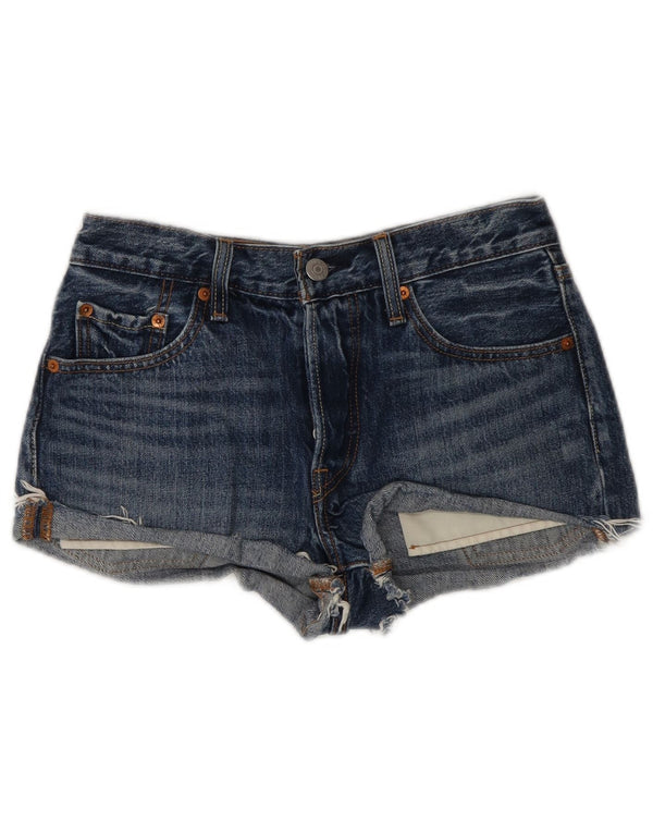 LEVI'S Damen 501 Denim Hot Pants W24 XS Blaue Baumwolle