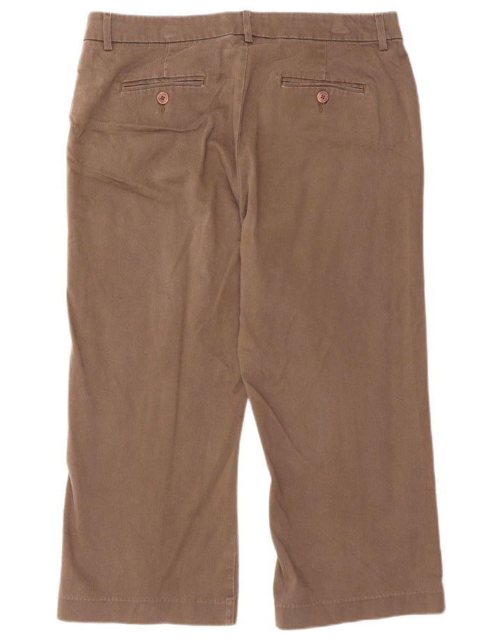 Lee Damen Petite Straight Capri-Hose US 11/12 Large W32 L22 Braun