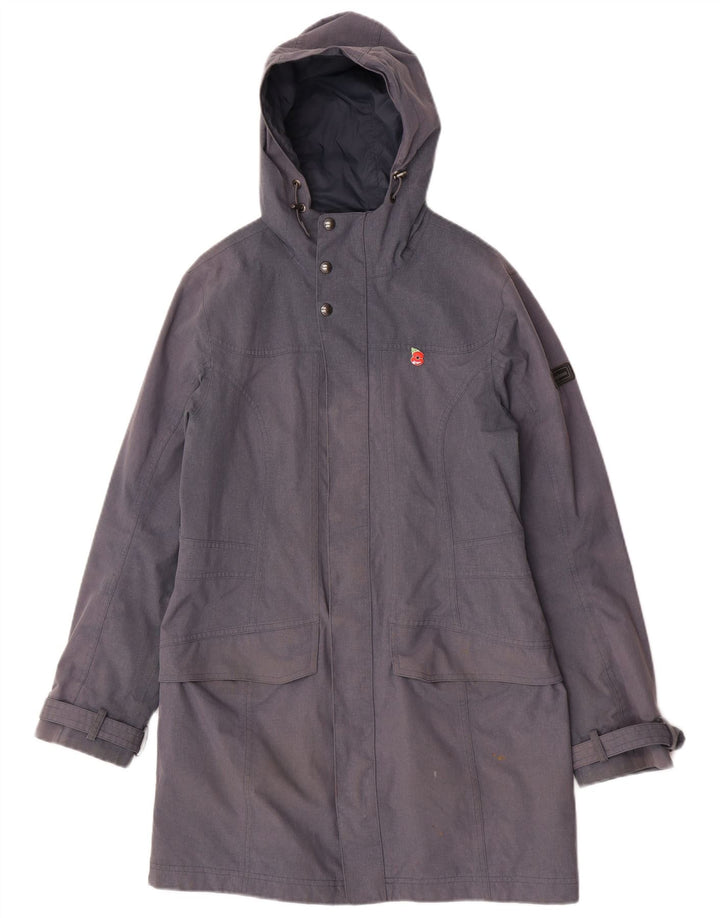 Berghaus Damen-Regenmantel mit Kapuze, UK 12, mittelblau, Polyamid