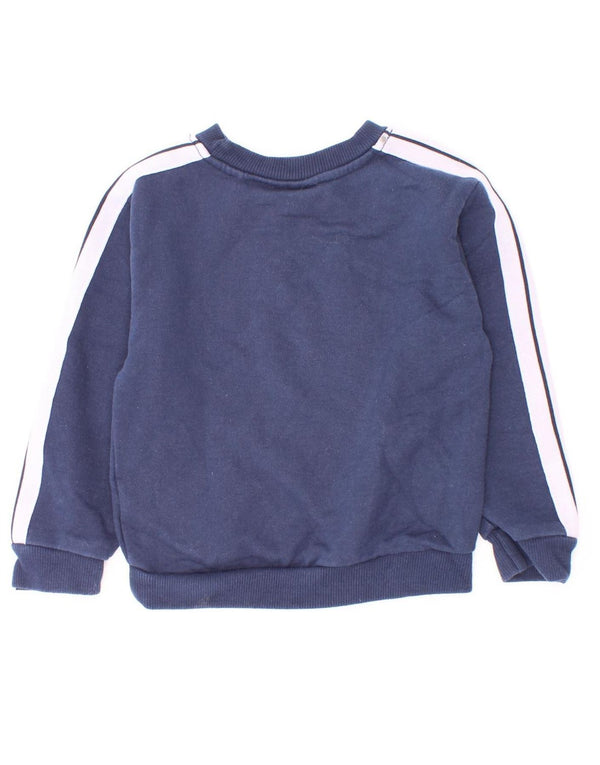 Ellesse Jungen-Pullover mit grafischem Kapuzenpullover, 2–3 Jahre, marineblau, Colourblock-Baumwolle