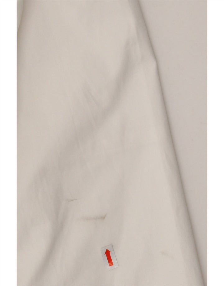 Nike Herren-Bomberjacke mit Kapuze, UK 36, Größe S, weiß, Colourblock-Polyester