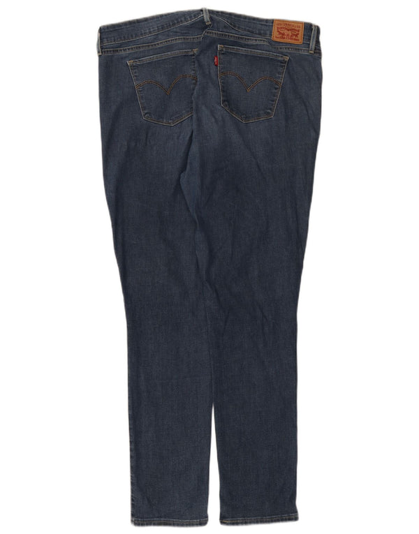 Levi's Damen 711 Skinny Jeans W34 L30 Blau