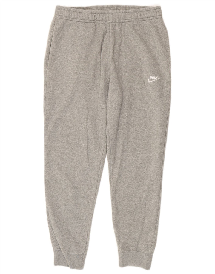 NIKE Herren-Trainingshose, Jogginghose, mittelgrau gefleckte Baumwolle