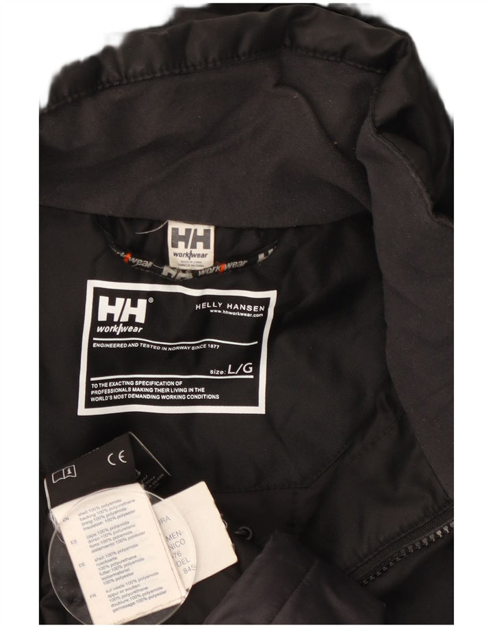 Helly Hansen Herren-Windbreakerjacke mit Kapuze, UK 40, Größe L, Schwarz, Farbblock