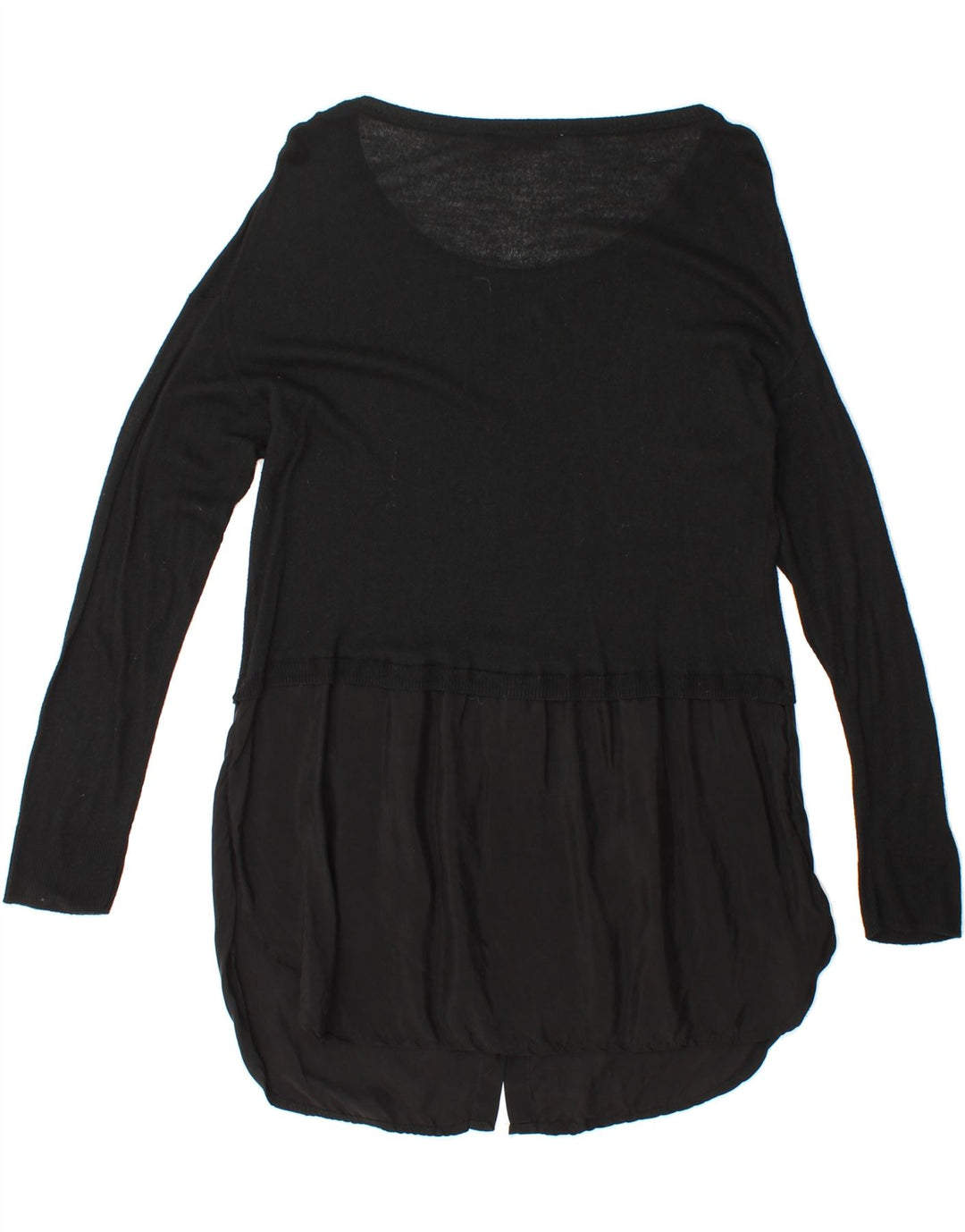 ZARA Womens Boat Neck Jumper Sweater UK 10 Small Black Vintage Zara and Second-Hand Zara from Messina Hembry 
