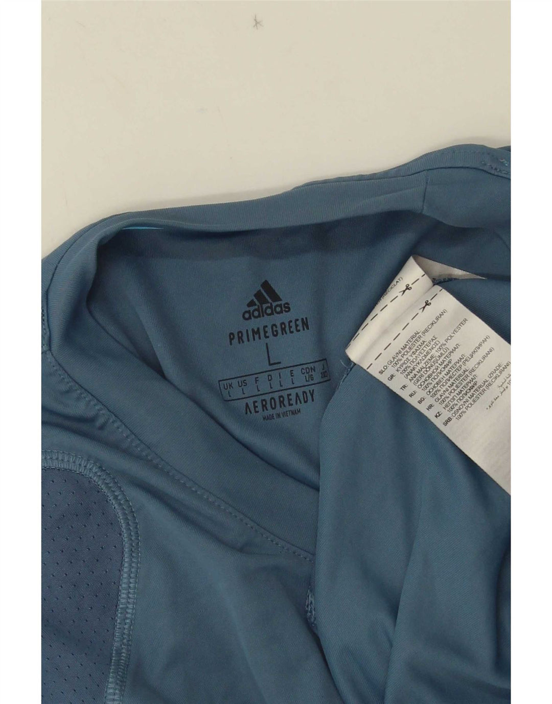 Adidas Herren Aeroready T-Shirt Top Large Blau Polyester