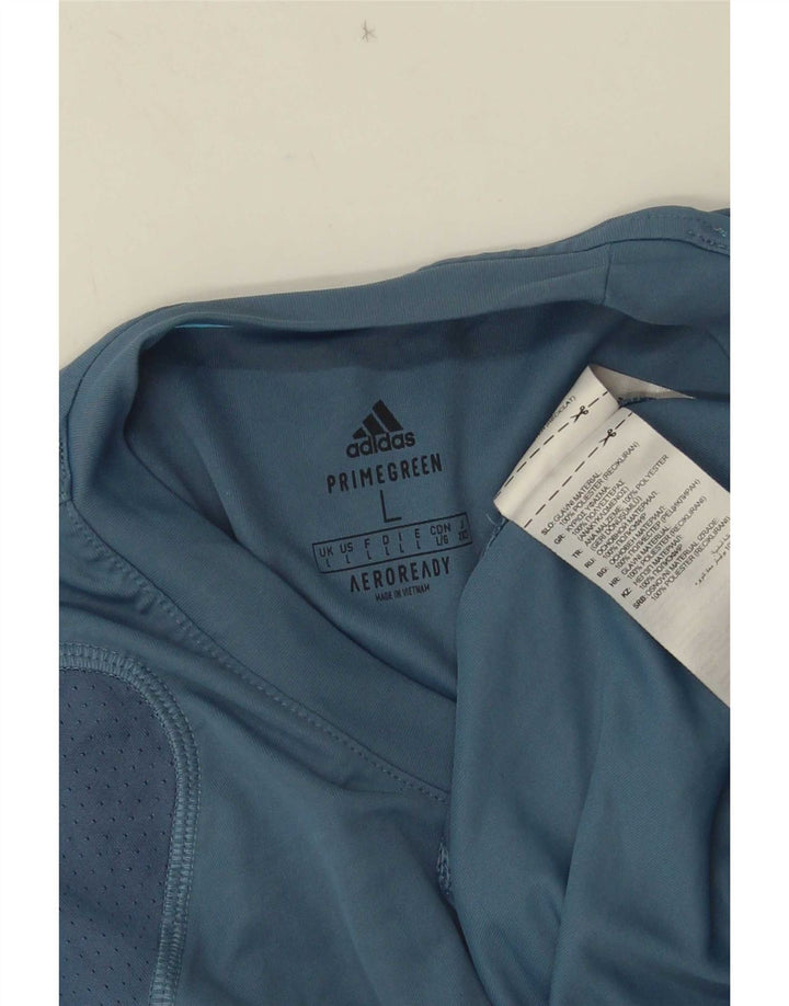 Adidas Herren Aeroready T-Shirt Top Large Blau Polyester