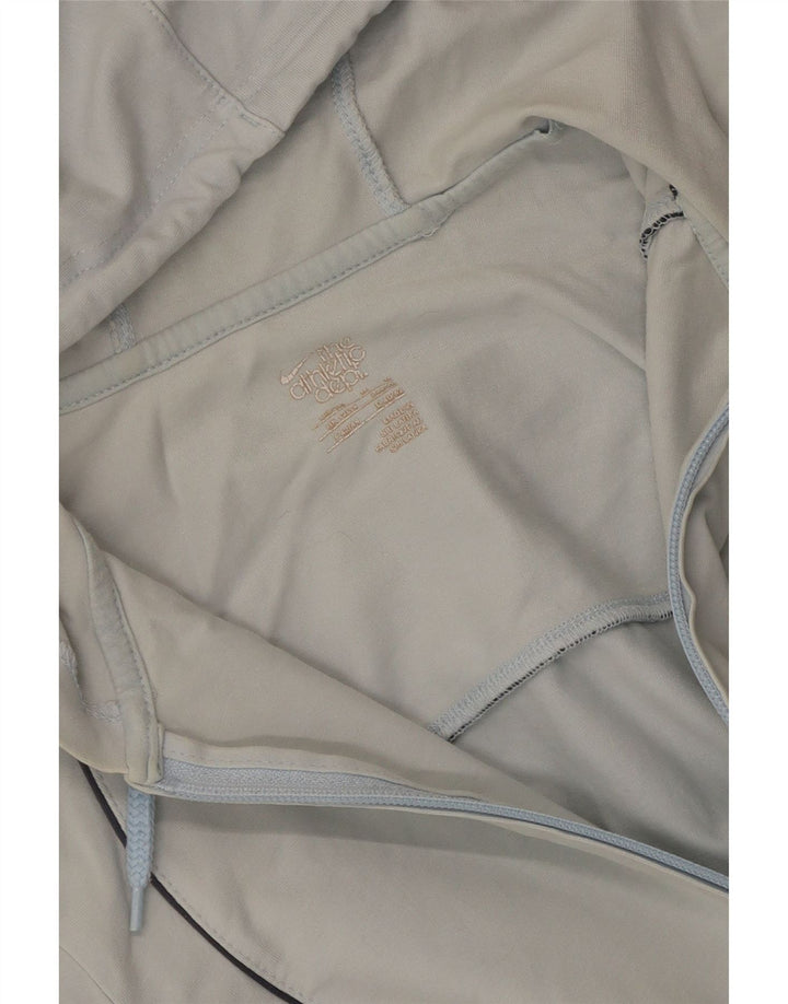 Nike Damen Zip Hoodie Pullover UK 12/14 Mittelblau