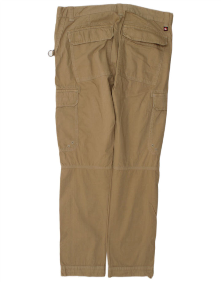 Murphy & Nye Gerade Herren-Cargohose W36 L32 Beige Baumwolle