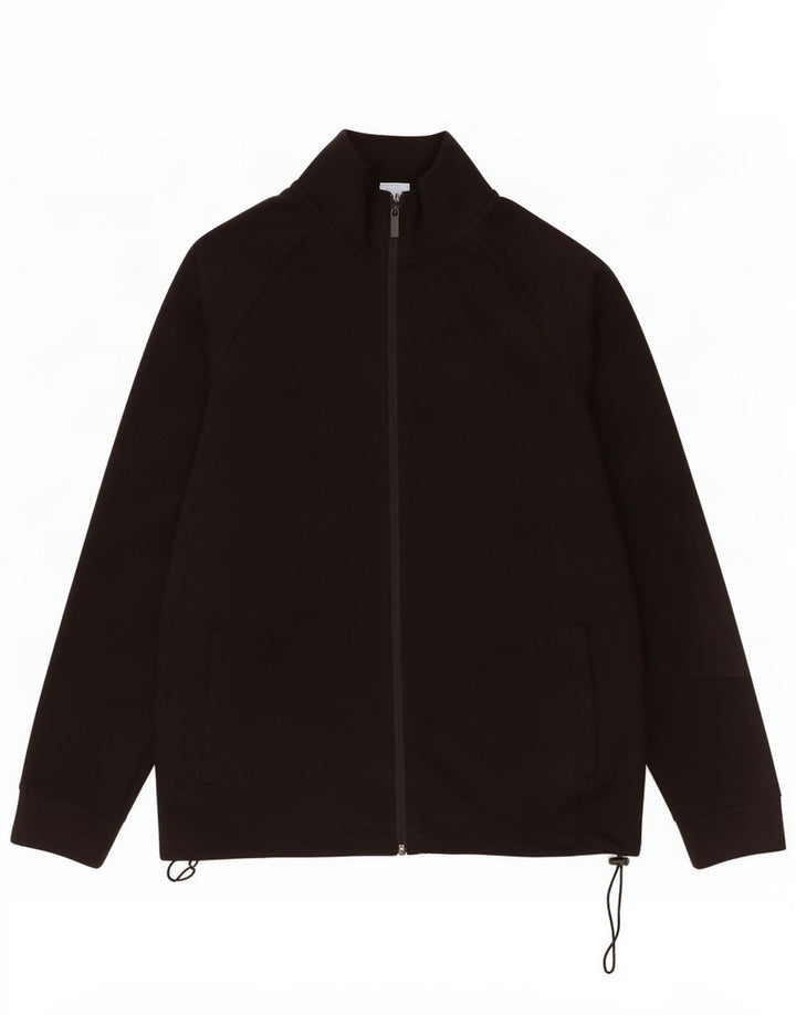 Zara Herren-Trainingsanzug-Topjacke, Mittelschwarzes Polyester