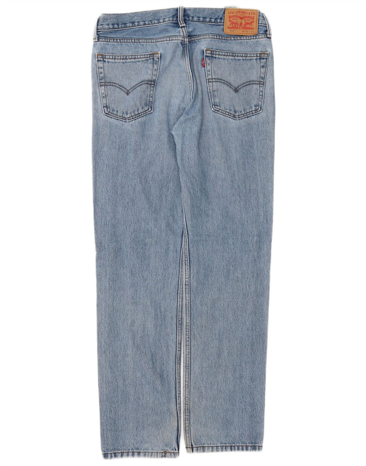 LEVI'S Herren 514 Straight Jeans W32 L32 Blaue Baumwolle