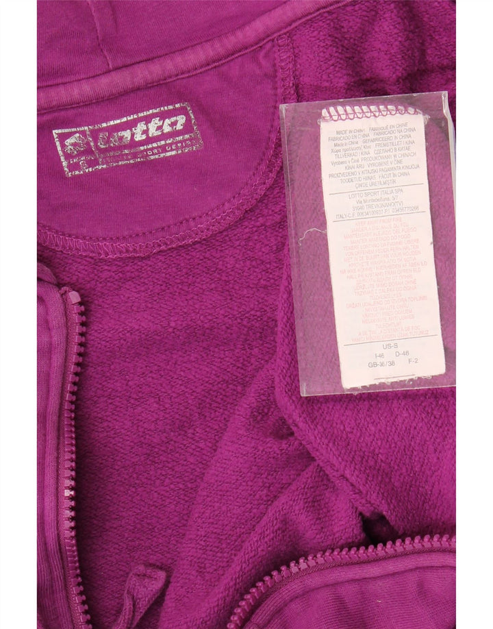 LOTTO Damen-Kapuzenpullover in Übergröße mit grafischem Reißverschluss, Gr. 10, klein, Kastanienbraun