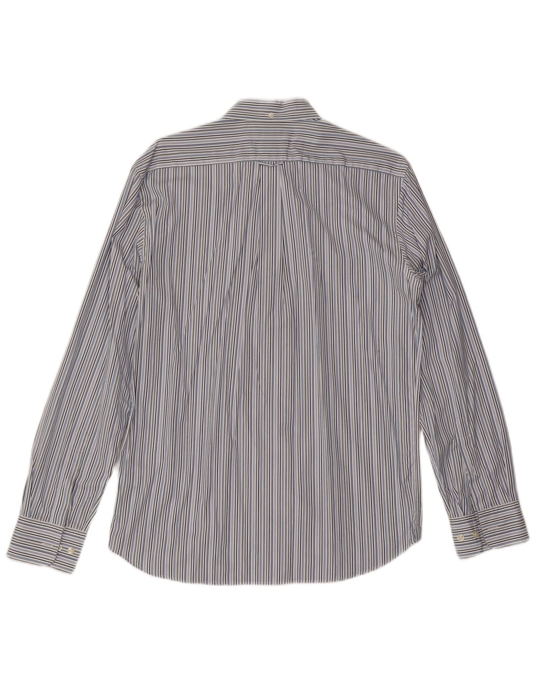 Faconnable Herren-Club-Hemd aus mittelblauer, gestreifter Baumwolle